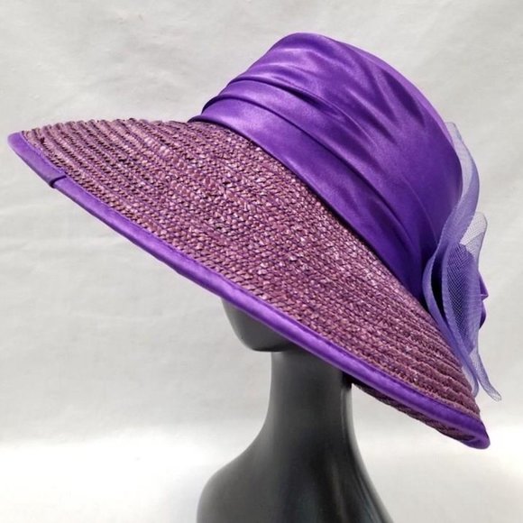 Elegant Purple Women's Hat - Picture 1 of 3